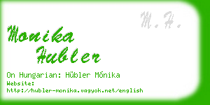 monika hubler business card